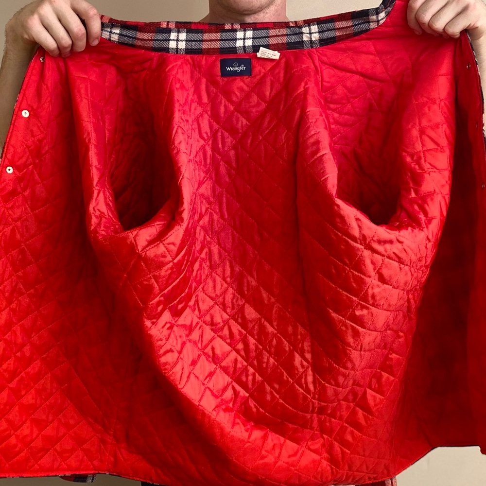 Vintage inspired cotton plaid button up jacket - Picture 7 of 8